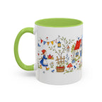 Storybook Cottage Breakfast Mug | Hand Painted Fairy Tale Accent Coffee Mug
