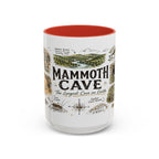 Mammoth Cave National Park Coffee Mug | Kentucky Cave Exploration Hiking Gift | Accent Color Ceramic 11oz 15oz