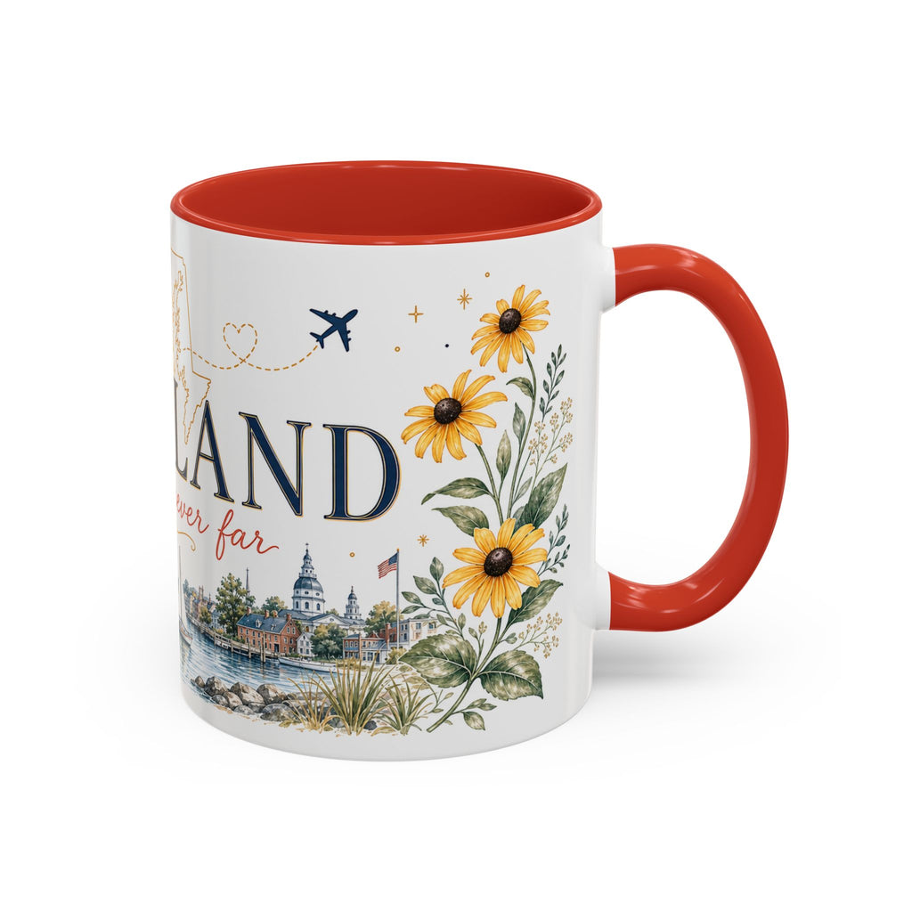 Maryland State Map Mug | Homesick Gift, Long Distance Friendship Coffee Cup (11oz 15oz)