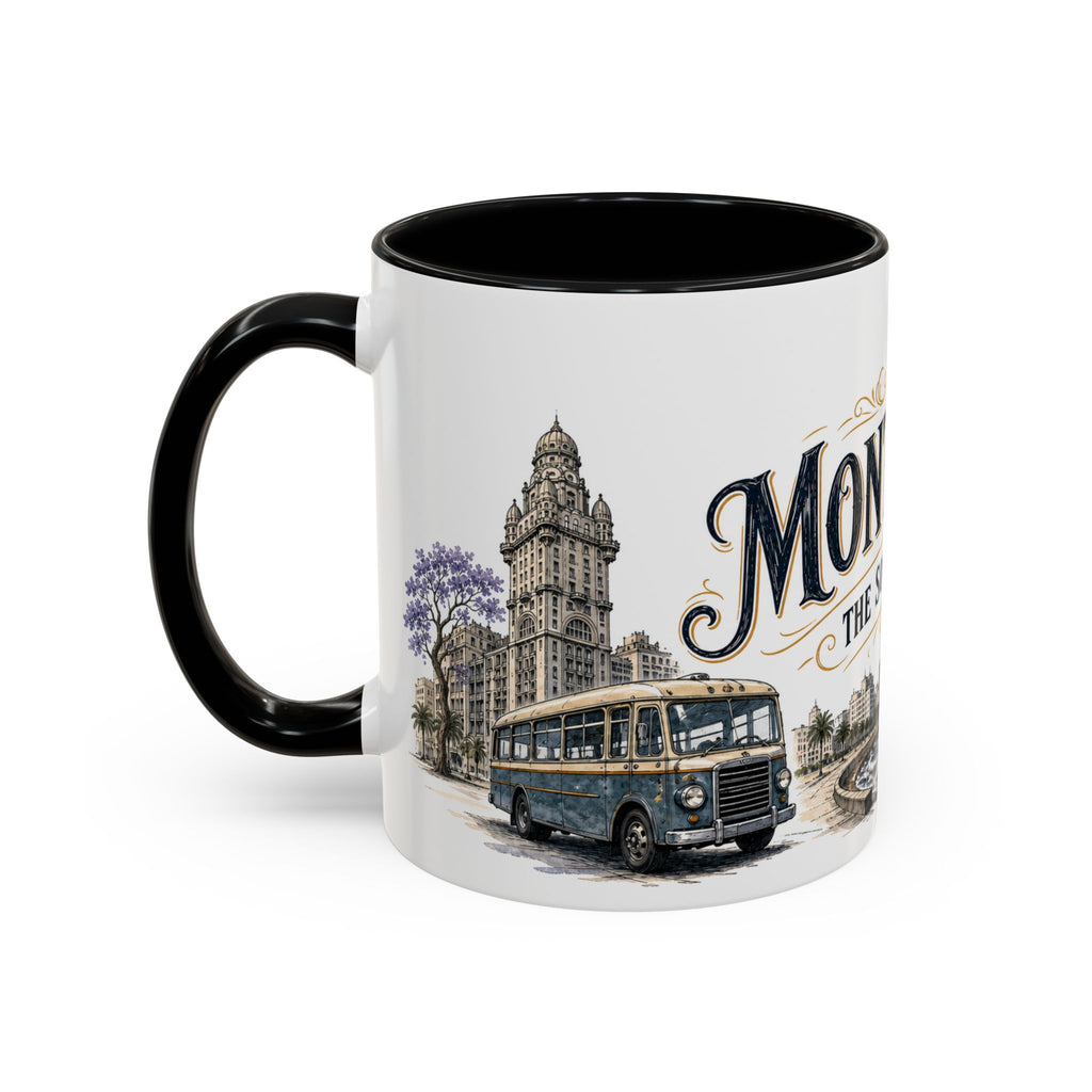 Montevideo Coffee Mug | Uruguay Travel Souvenir | Vintage Illustrated City Gift | 11 oz 15 oz Accent Mug