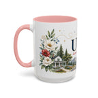 USA Home Country Mug | Moving Away Gift | Long Distance Friendship | 11 oz 15 oz Accent Mug