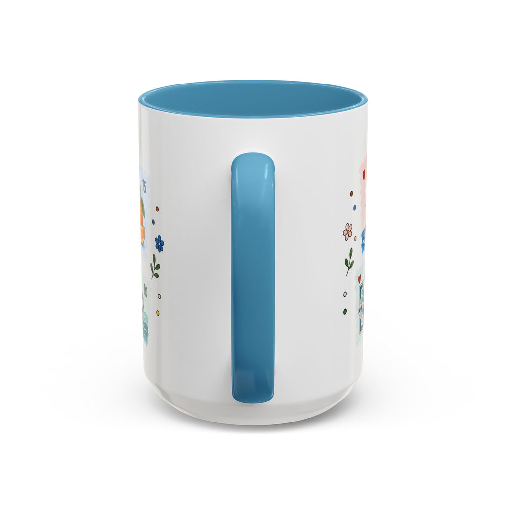 Casablanca Coffee Mug | Postage Stamp Collage Mug | Travel Souvenir Accent Cup 11oz 15oz