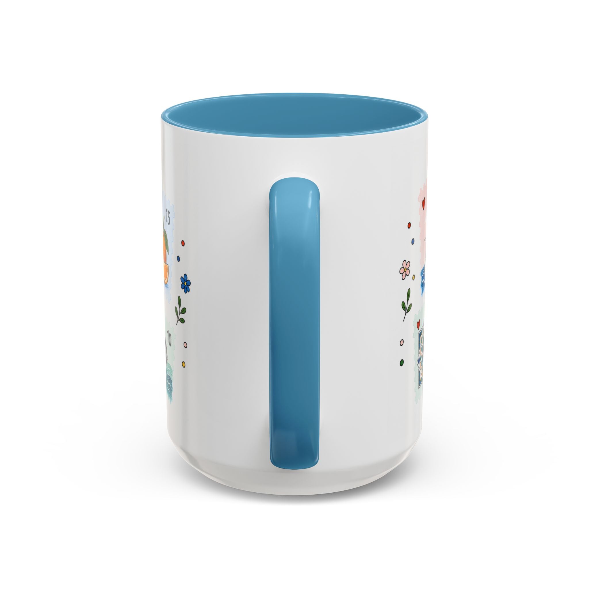 Casablanca Coffee Mug | Postage Stamp Collage Mug | Travel Souvenir Accent Cup 11oz 15oz