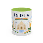 India Coffee Mug | Travel Souvenir Accent Mug | Country Gift Ceramic Cup 11oz 15oz