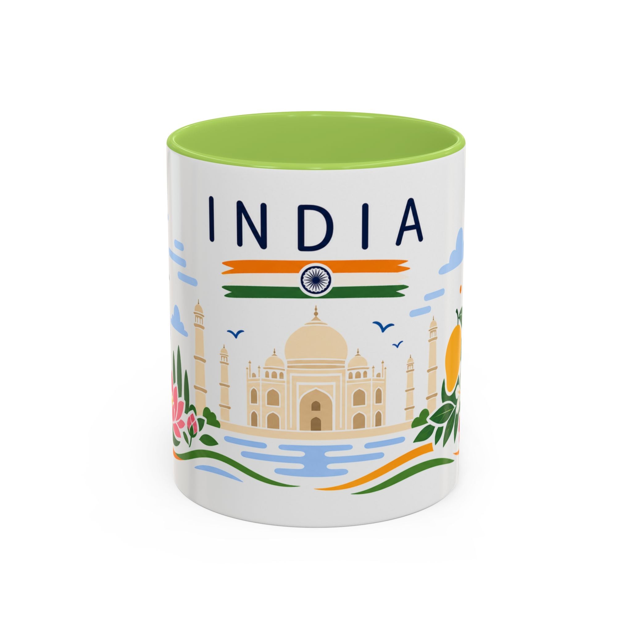 India Coffee Mug | Travel Souvenir Accent Mug | Country Gift Ceramic Cup 11oz 15oz