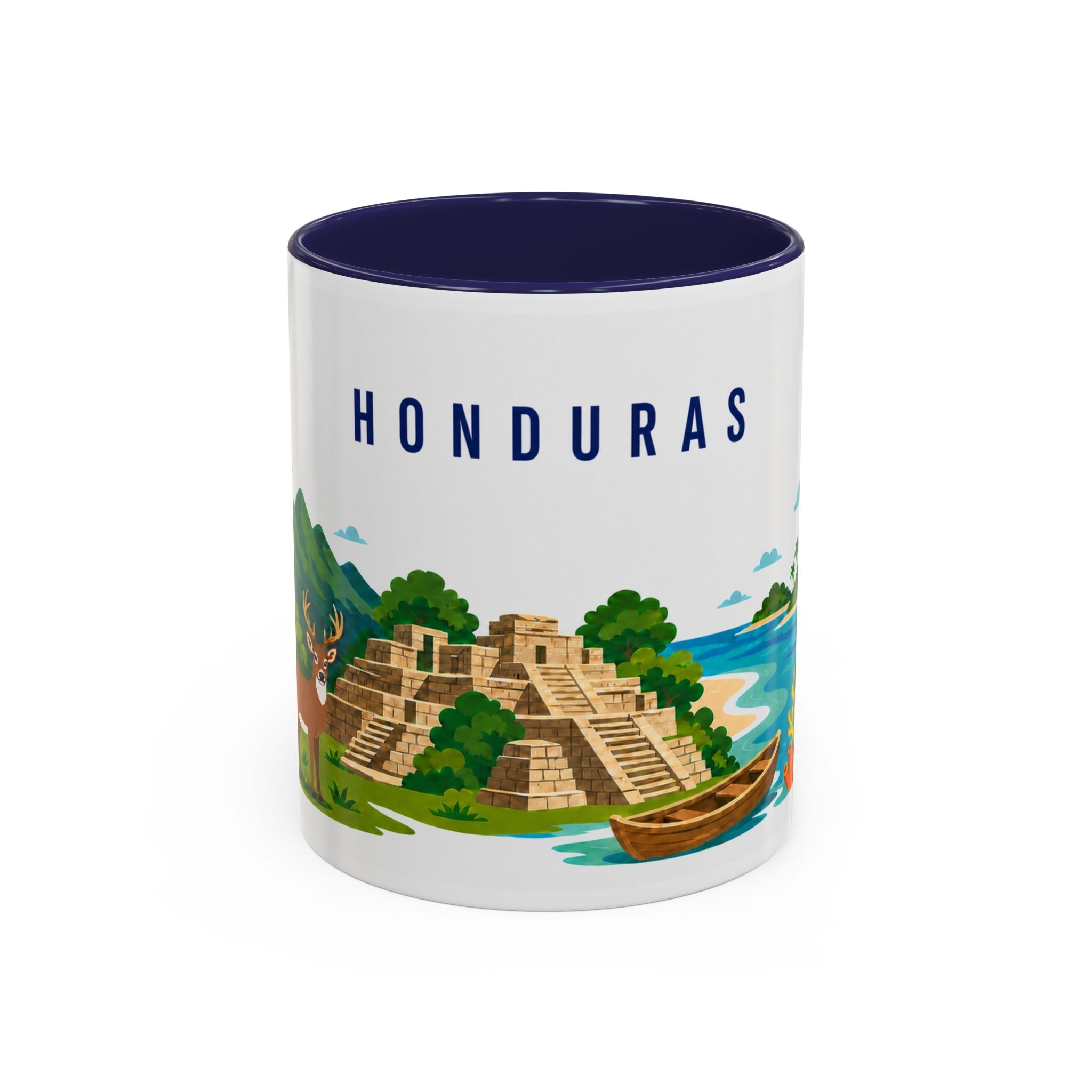 Honduras Coffee Mug | Travel Souvenir Accent Mug | Country Gift Ceramic Cup 11oz 15oz