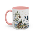 Maine State Mug | Moving Away, Long Distance Friendship Gift | 11oz 15oz Accent Mug