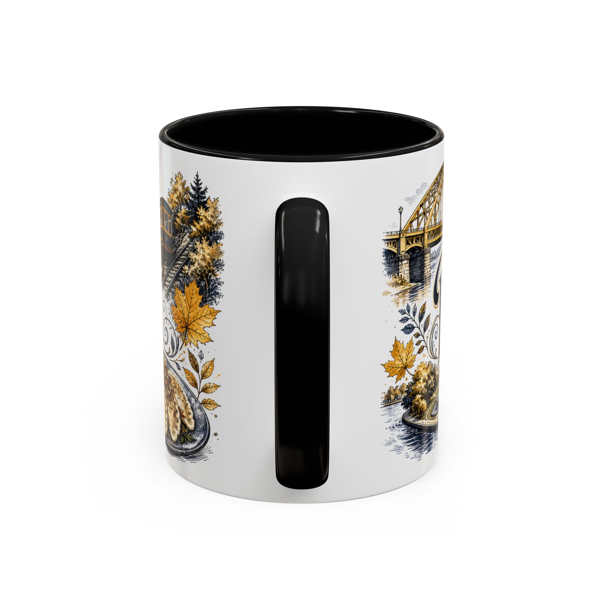 Pittsburgh Coffee Mug | United States Travel Souvenir | Vintage Illustrated City Gift | 11 oz 15 oz Accent Mug