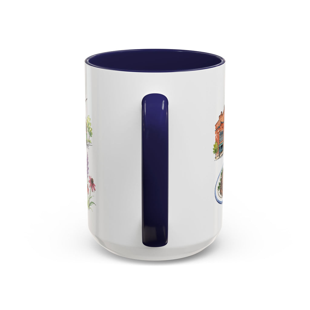 Omaha Illustrated Travel Mug | City Souvenir Accent Coffee Mug | 11oz 15oz Ceramic Cup
