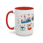 Toronto Coffee Mug | Postage Stamp Collage Mug | Travel Souvenir Accent Cup 11oz 15oz