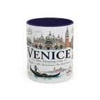 Venice Coffee Mug | Italy Souvenir Travel Gift | Accent Color Ceramic 11oz 15oz