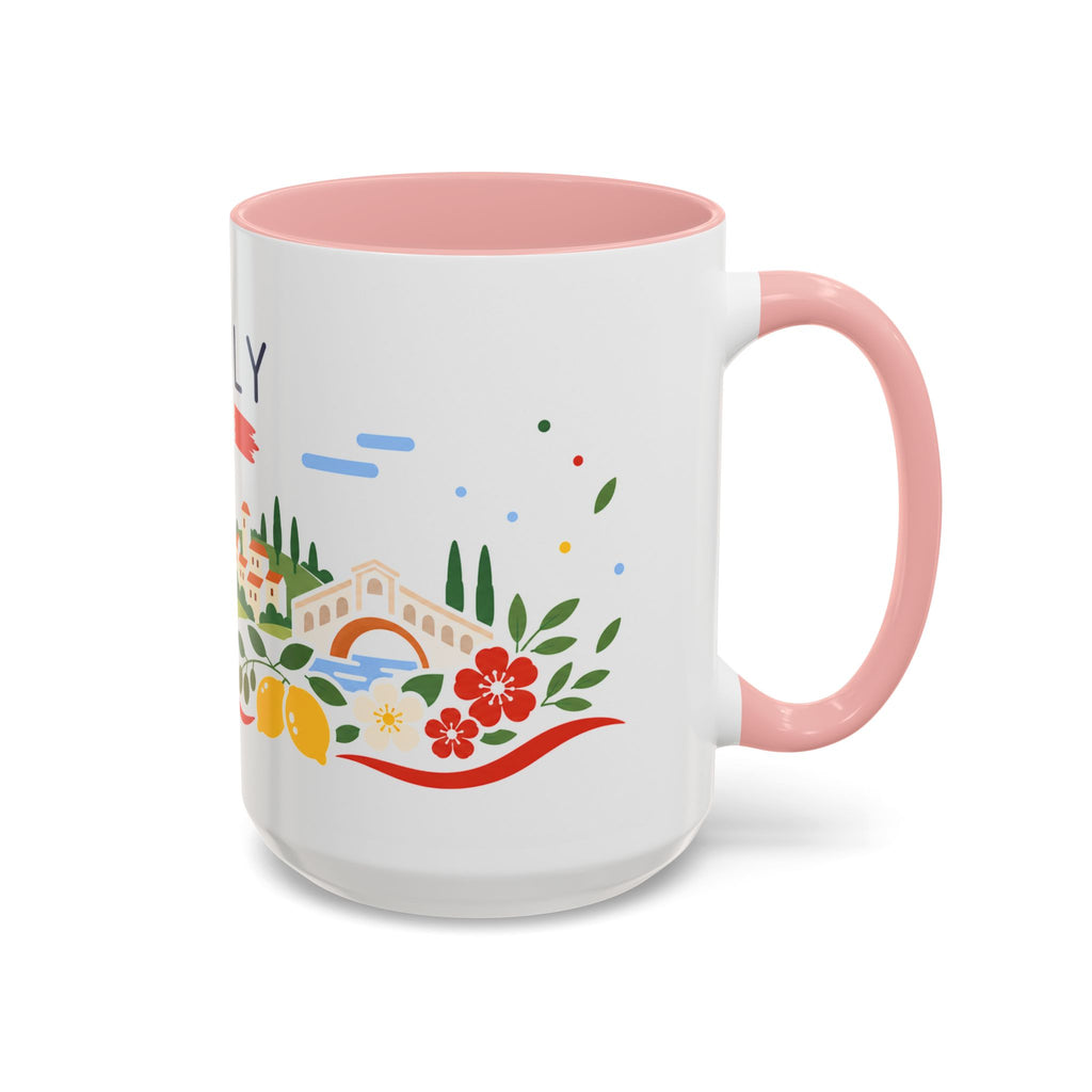 Italy Coffee Mug | Travel Souvenir Accent Mug | Country Gift Ceramic Cup 11oz 15oz