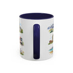 Salt Lake City Illustrated Travel Mug | City Souvenir Accent Coffee Mug | 11oz 15oz Ceramic Cup