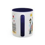 Madrid Travel Mug | European City Souvenir Accent Coffee Mug | 11oz 15oz Ceramic Cup