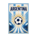 Argentina Soccer Fan Art Poster | Matte Vertical Poster | 2026 soccer season Wall Decor
