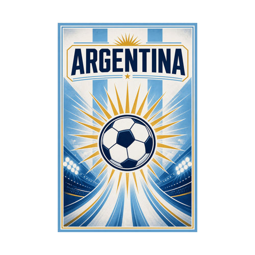 Argentina Soccer Fan Art Poster | Matte Vertical Poster | 2026 soccer season Wall Decor