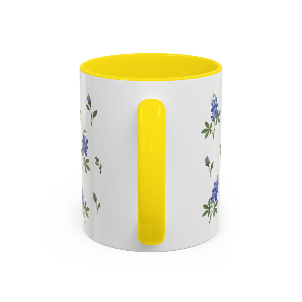Texas Bluebonnet Mug, State Flower Floral Coffee Cup, 11oz Botanical Gift