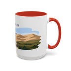 Kobuk Valley National Park Coffee Mug | Solid Color Block Park Souvenir | 11oz 15oz Accent Mug