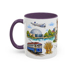 Wichita Illustrated Travel Mug | City Souvenir Accent Coffee Mug | 11oz 15oz Ceramic Cup