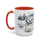 Salt Lake City Coffee Mug | United States Travel Souvenir | Vintage Illustrated City Gift | 11 oz 15 oz Accent Mug