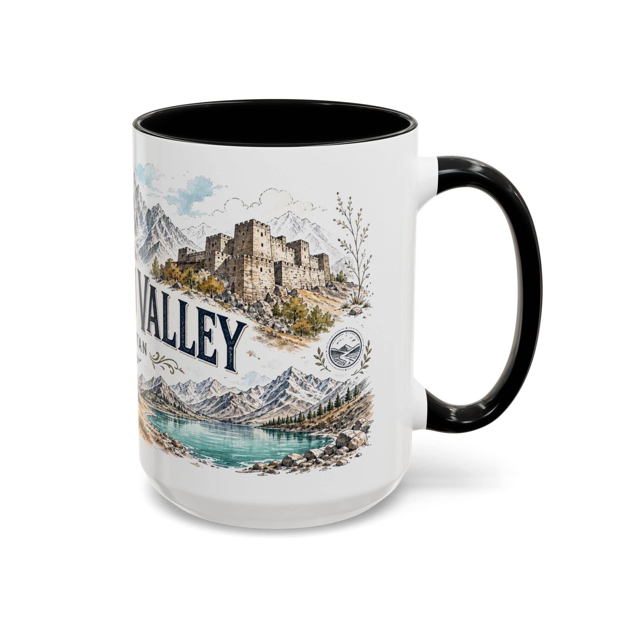Skardu Valley Mug, Pakistan Travel Souvenir, Bucket List Gift, Accent Ceramic Coffee Mug 11oz 15oz