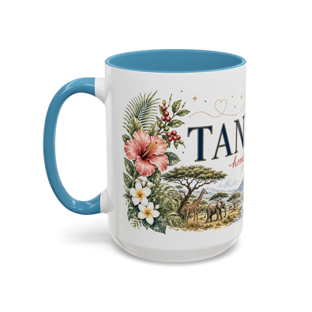 Tanzania Home Country Mug | Moving Away Gift | Long Distance Friendship | 11 oz 15 oz Accent Mug