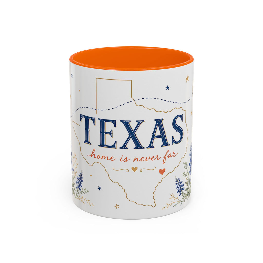 Texas State Map Mug | Bluebonnet Botanical Design, Home Reminder Coffee Cup
