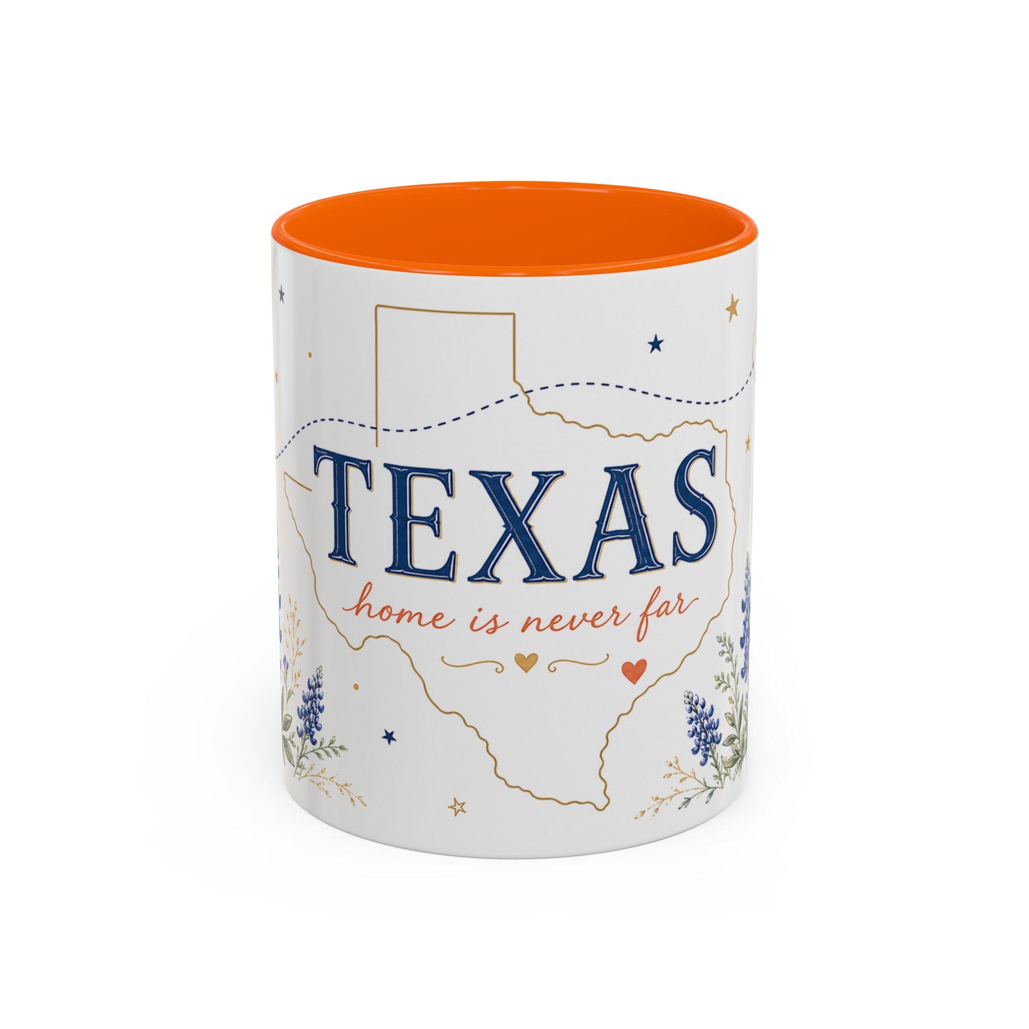 Texas State Map Mug | Bluebonnet Botanical Design, Home Reminder Coffee Cup