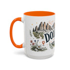 Dolomites Coffee Mug | Travel Destination Souvenir Gift | Accent Color Ceramic 11oz 15oz