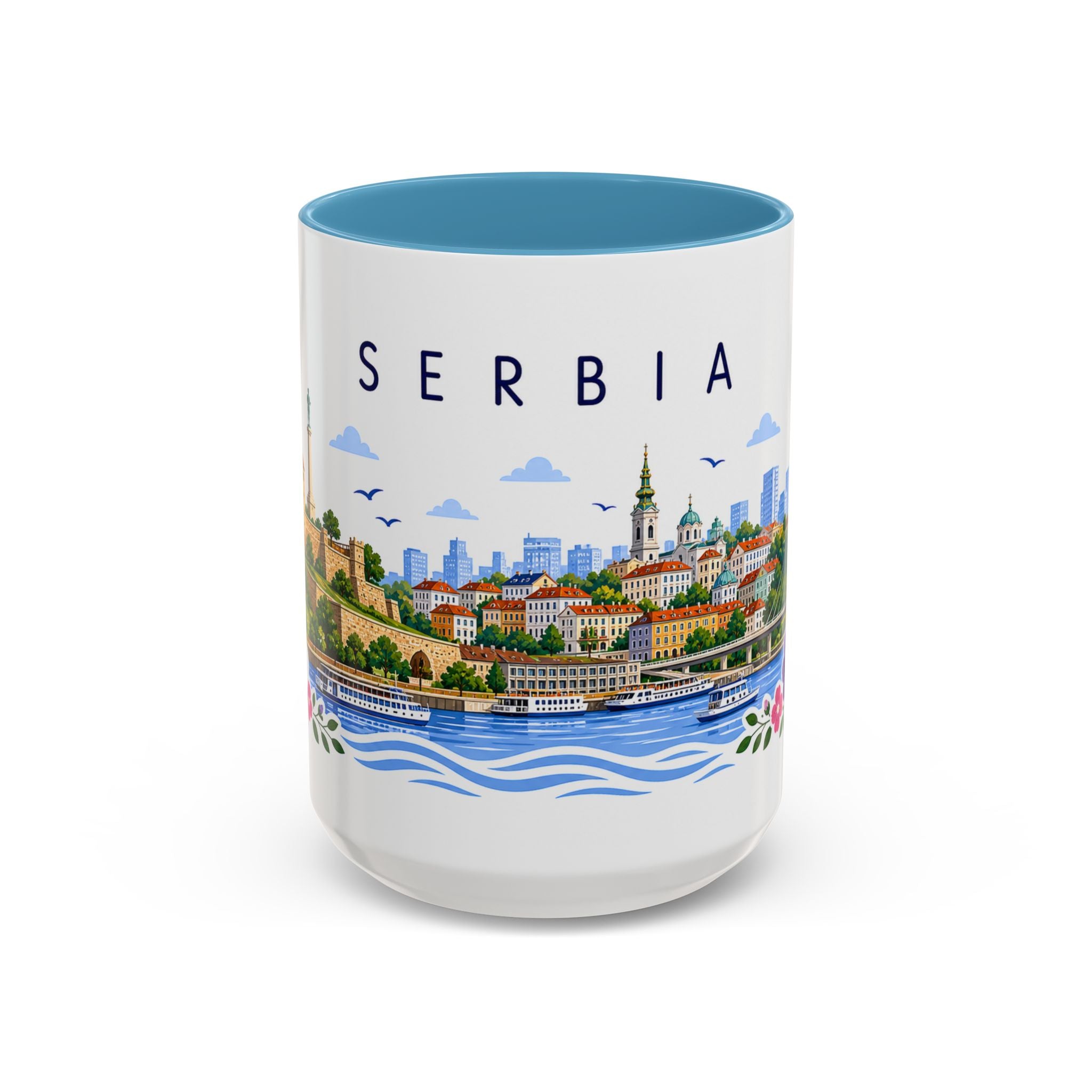 Serbia Coffee Mug | Travel Souvenir Accent Mug | Place Gift Ceramic Cup 11oz 15oz