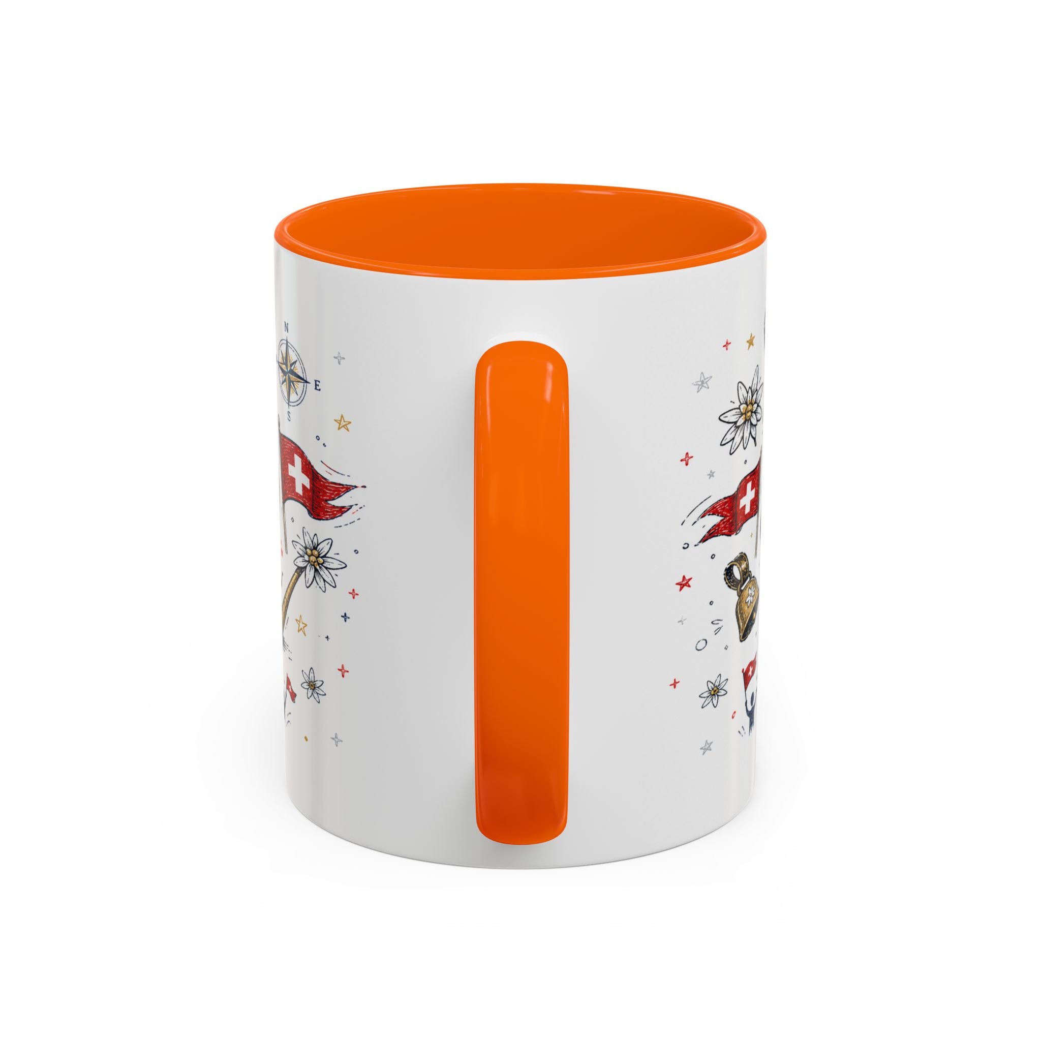 Switzerland Coffee Mug | World Cup Soccer Fan Gift | Accent Color Ceramic 11oz 15oz