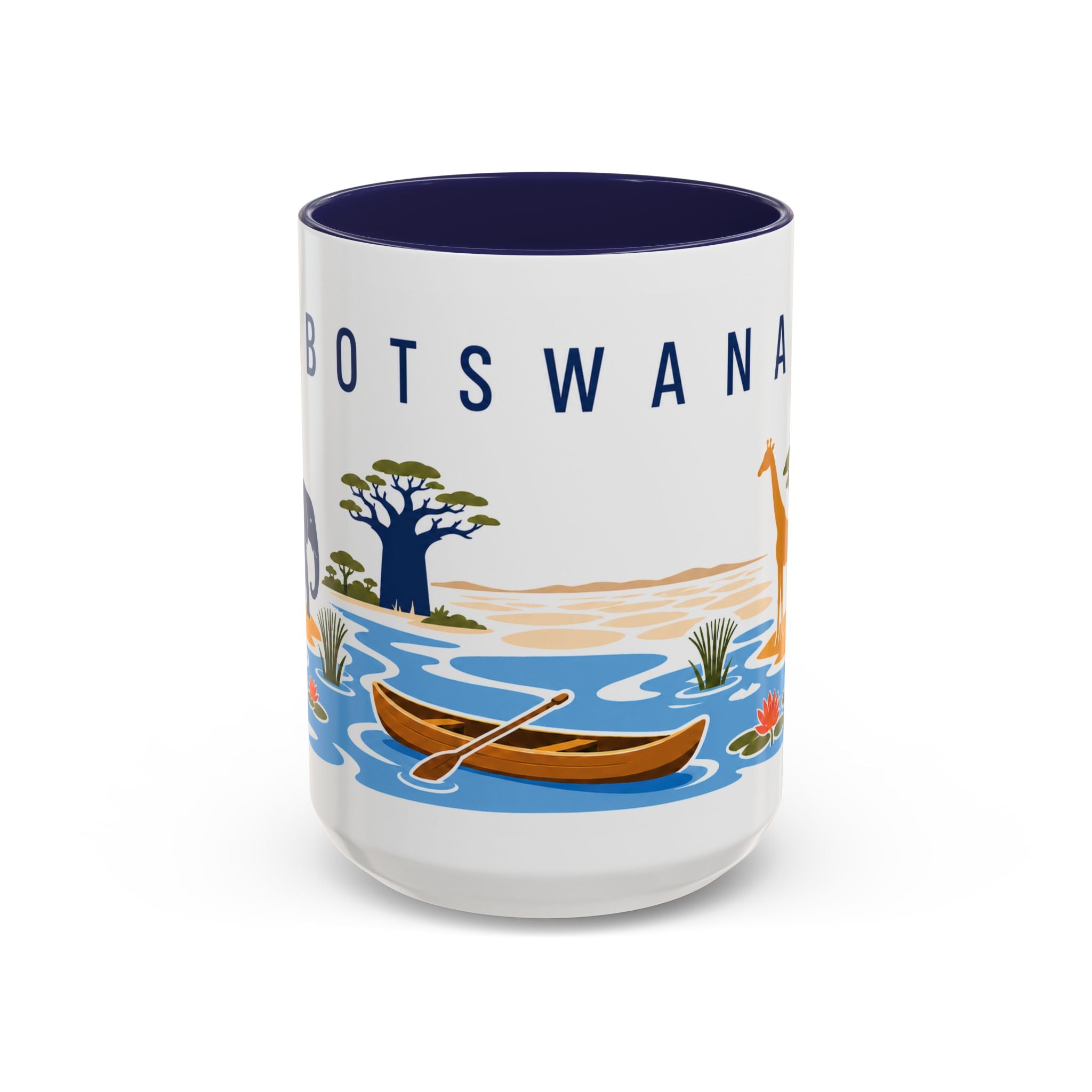 Botswana Coffee Mug | Travel Souvenir Accent Mug | Country Gift Ceramic Cup 11oz 15oz