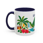 Saint Lucia Coffee Mug | Travel Souvenir Accent Mug | Country Gift Ceramic Cup 11oz 15oz