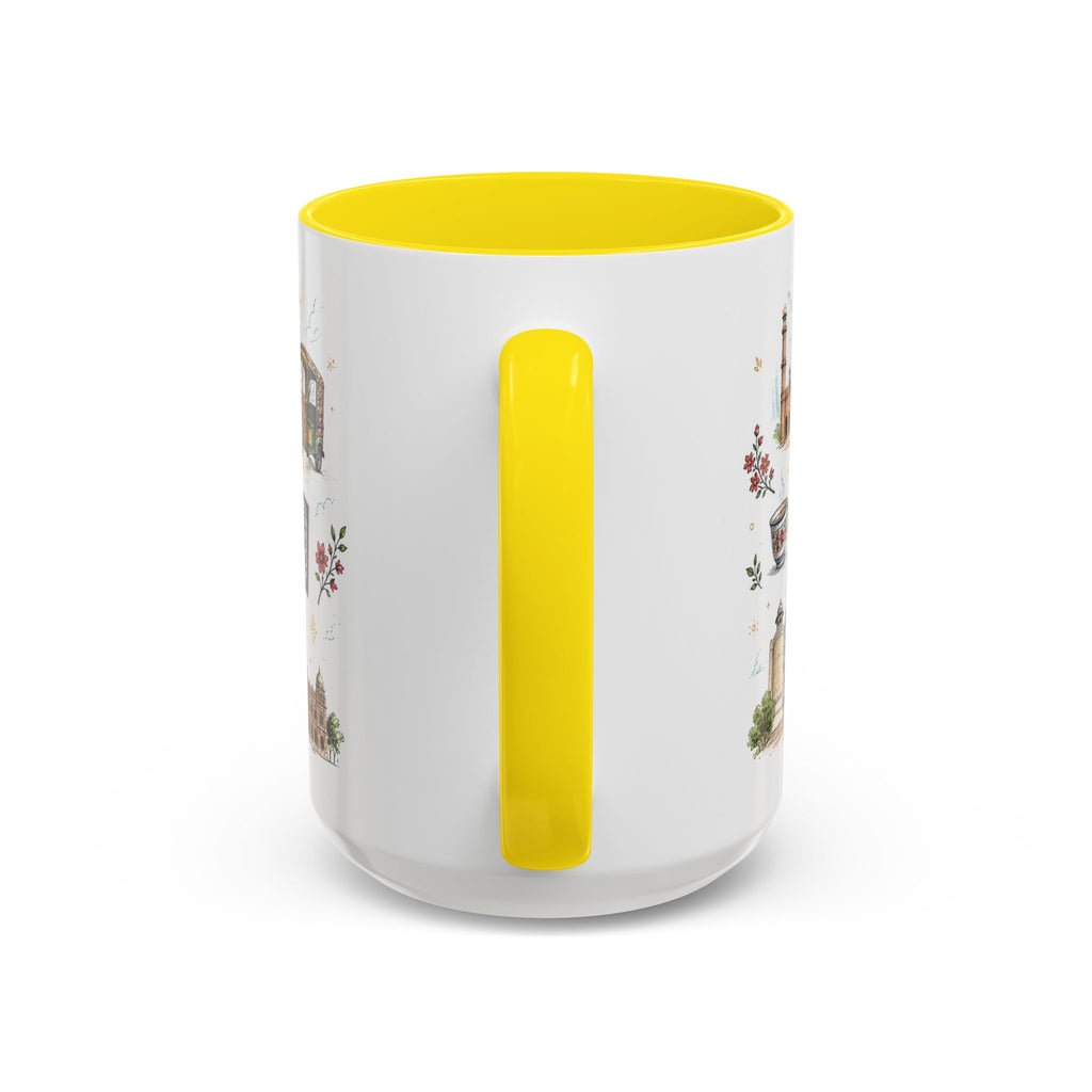 Lahore Coffee Mug | Pakistan Souvenir Travel Gift | Accent Color Ceramic 11oz 15oz