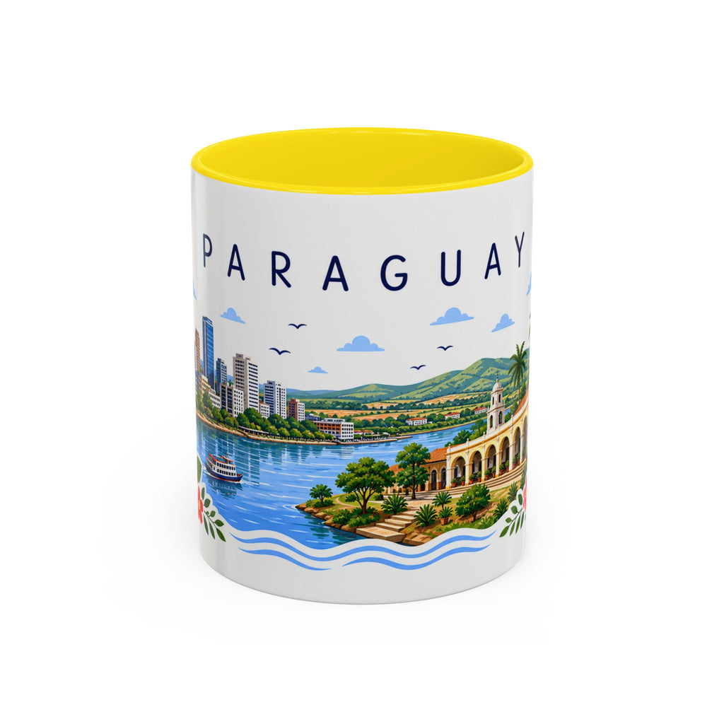 Paraguay Coffee Mug | Travel Souvenir Accent Mug | Place Gift Ceramic Cup 11oz 15oz
