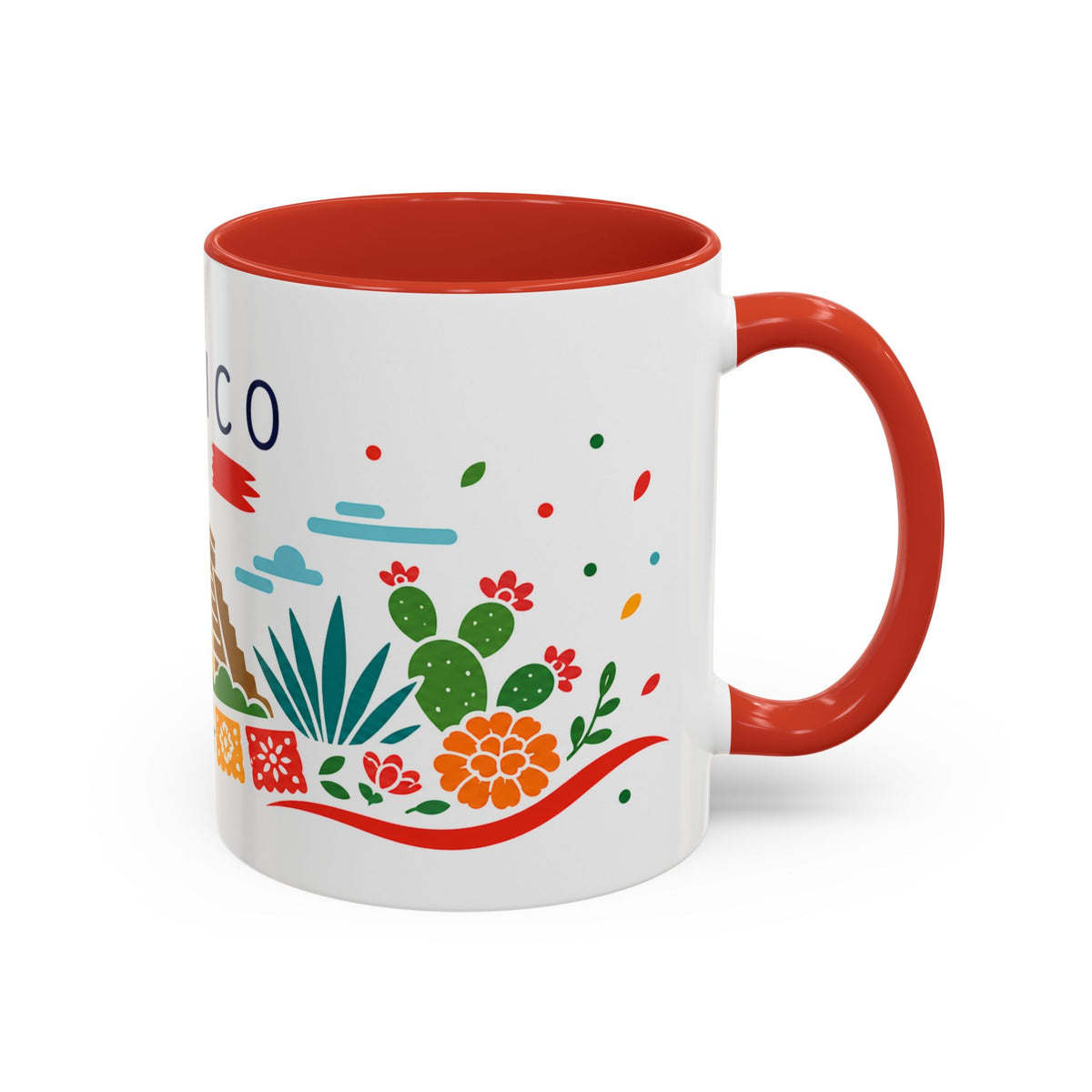 Mexico Coffee Mug | Travel Souvenir Accent Mug | Country Gift Ceramic Cup 11oz 15oz