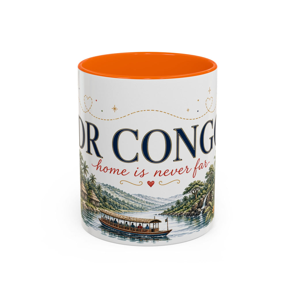DR Congo Home Country Mug | Moving Away Gift | Long Distance Friendship | 11 oz 15 oz Accent Mug