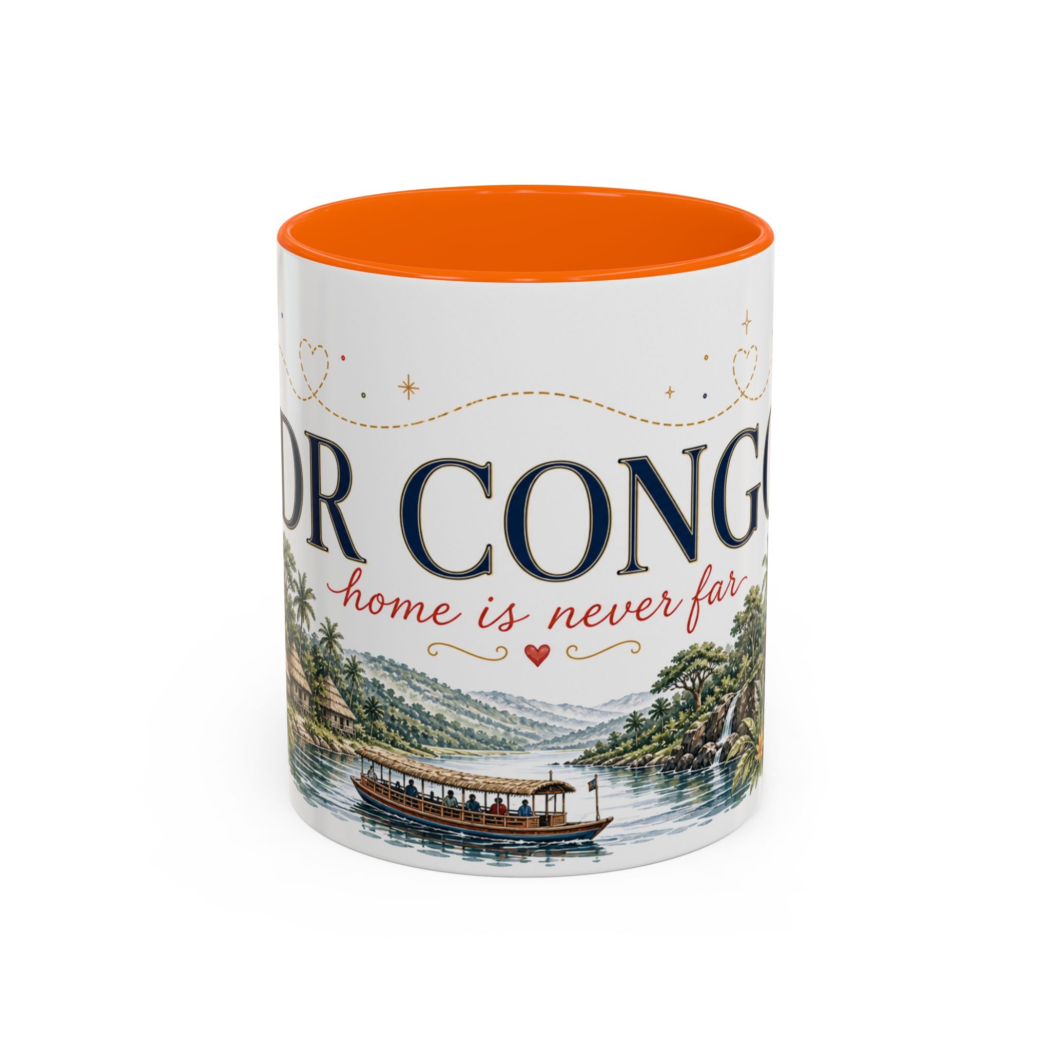 DR Congo Home Country Mug | Moving Away Gift | Long Distance Friendship | 11 oz 15 oz Accent Mug