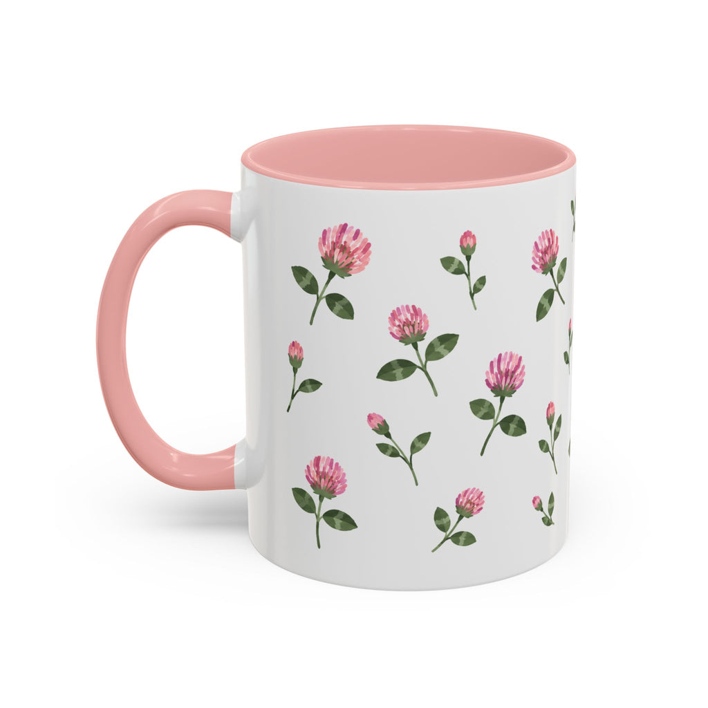 Vermont Red Clover Mug, State Flower Floral Coffee Cup, 11oz Botanical Gift