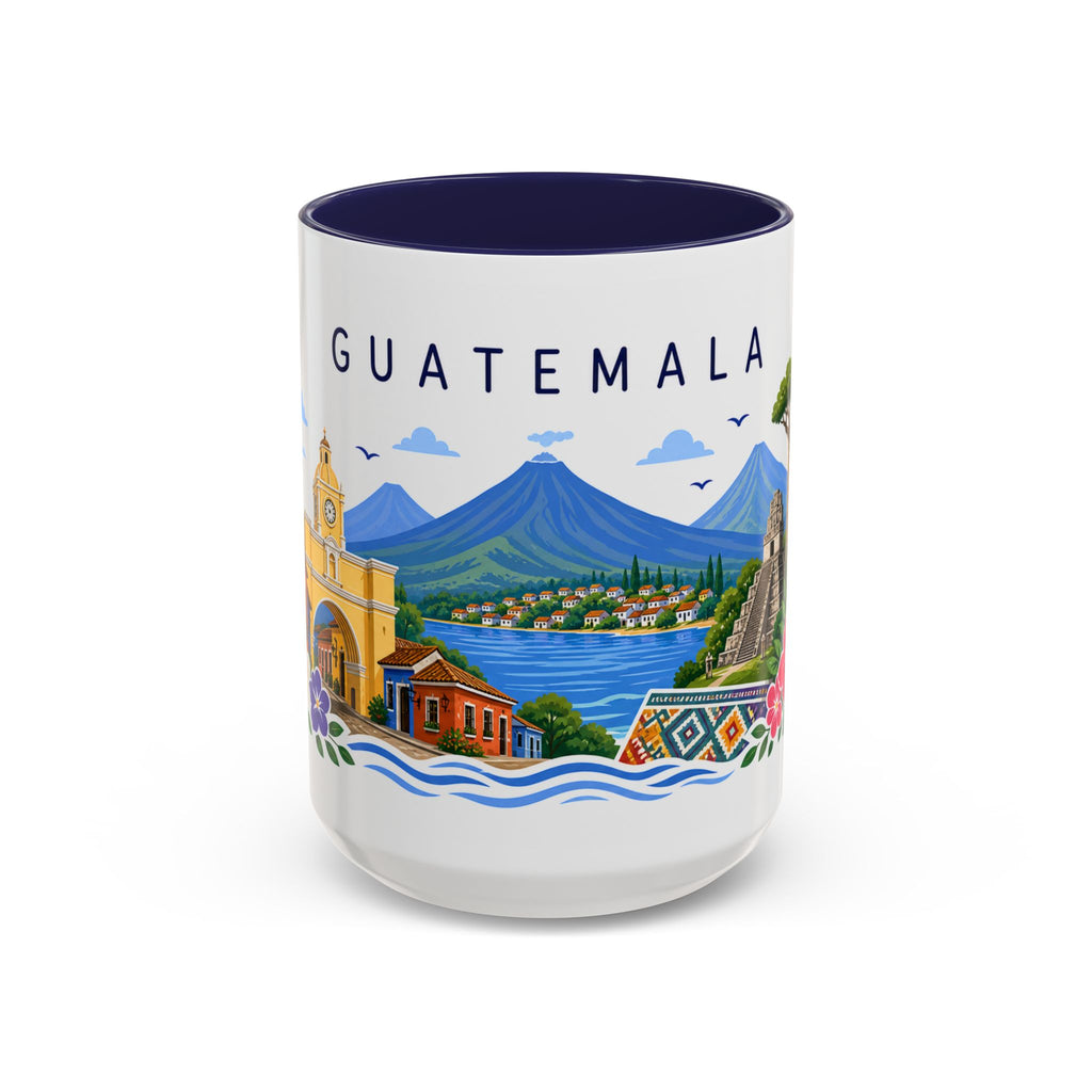 Guatemala Coffee Mug | Travel Souvenir Accent Mug | Place Gift Ceramic Cup 11oz 15oz