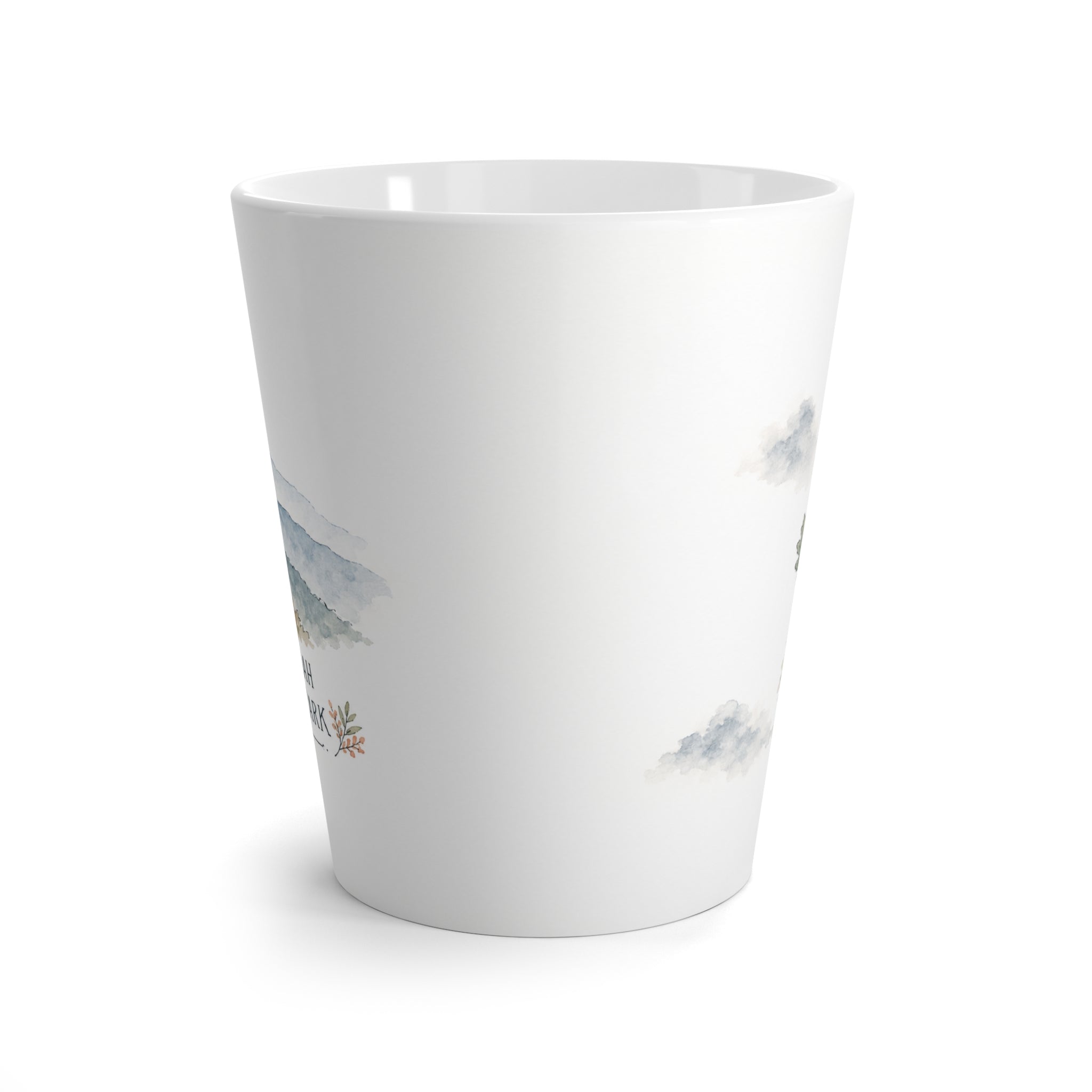 Shenandoah National Park Latte Mug | Pastel Watercolor Nature Coffee Cup | 12 oz Travel Souvenir Gift