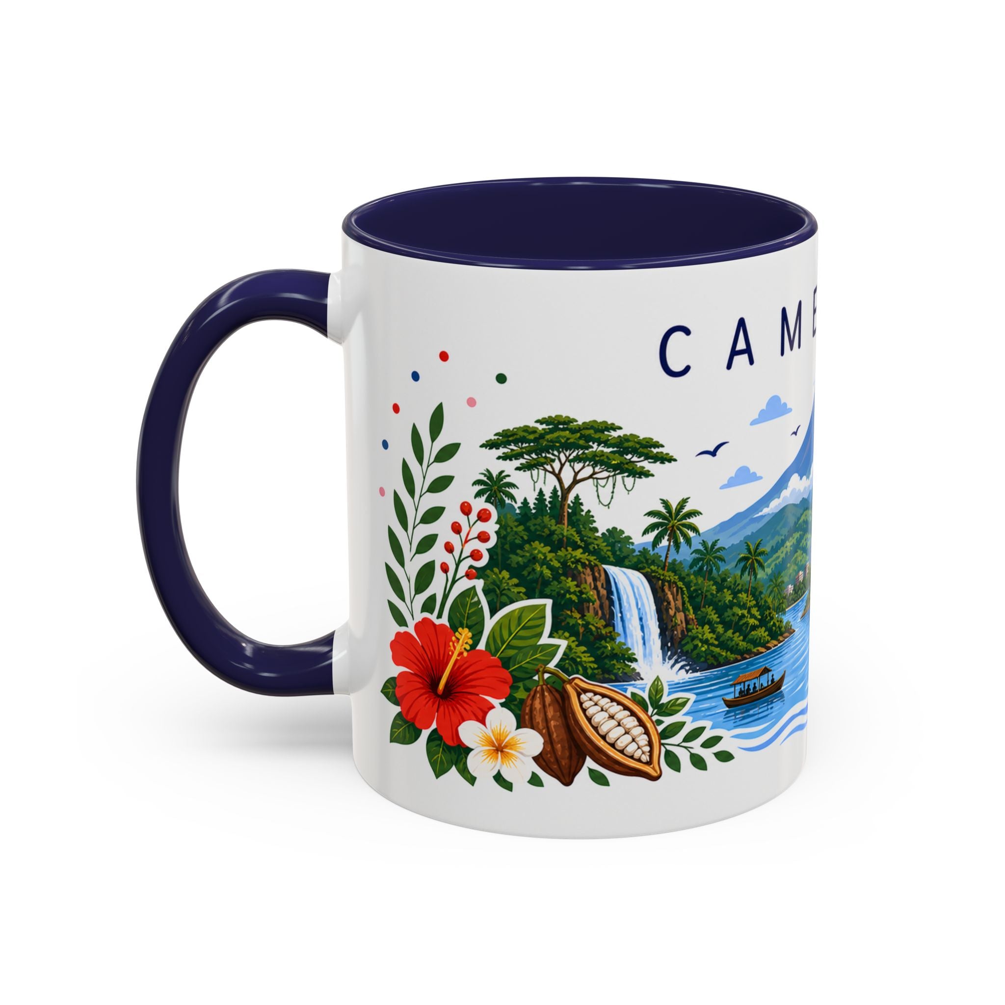 Cameroon Coffee Mug | Travel Souvenir Accent Mug | Place Gift Ceramic Cup 11oz 15oz