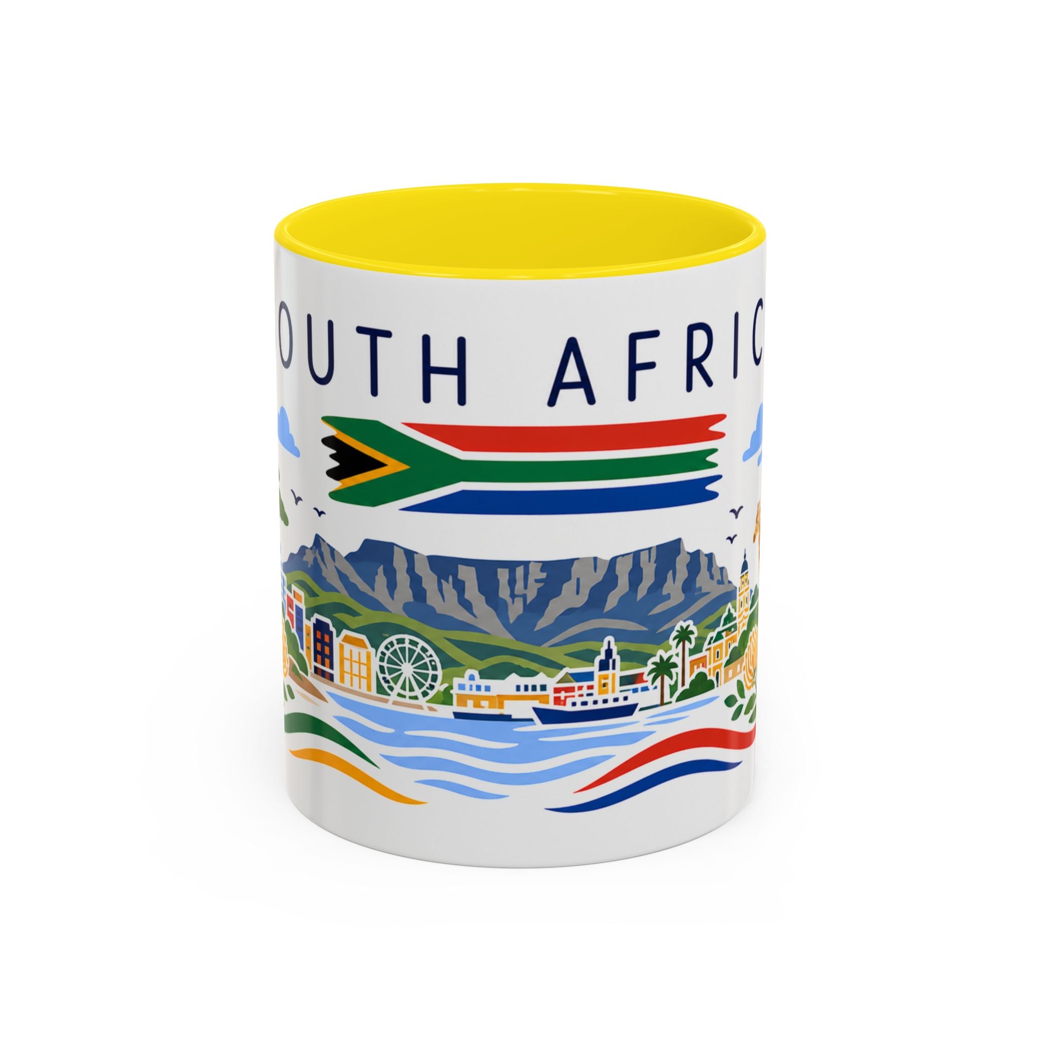 South Africa Coffee Mug | Travel Souvenir Accent Mug | Country Gift Ceramic Cup 11oz 15oz