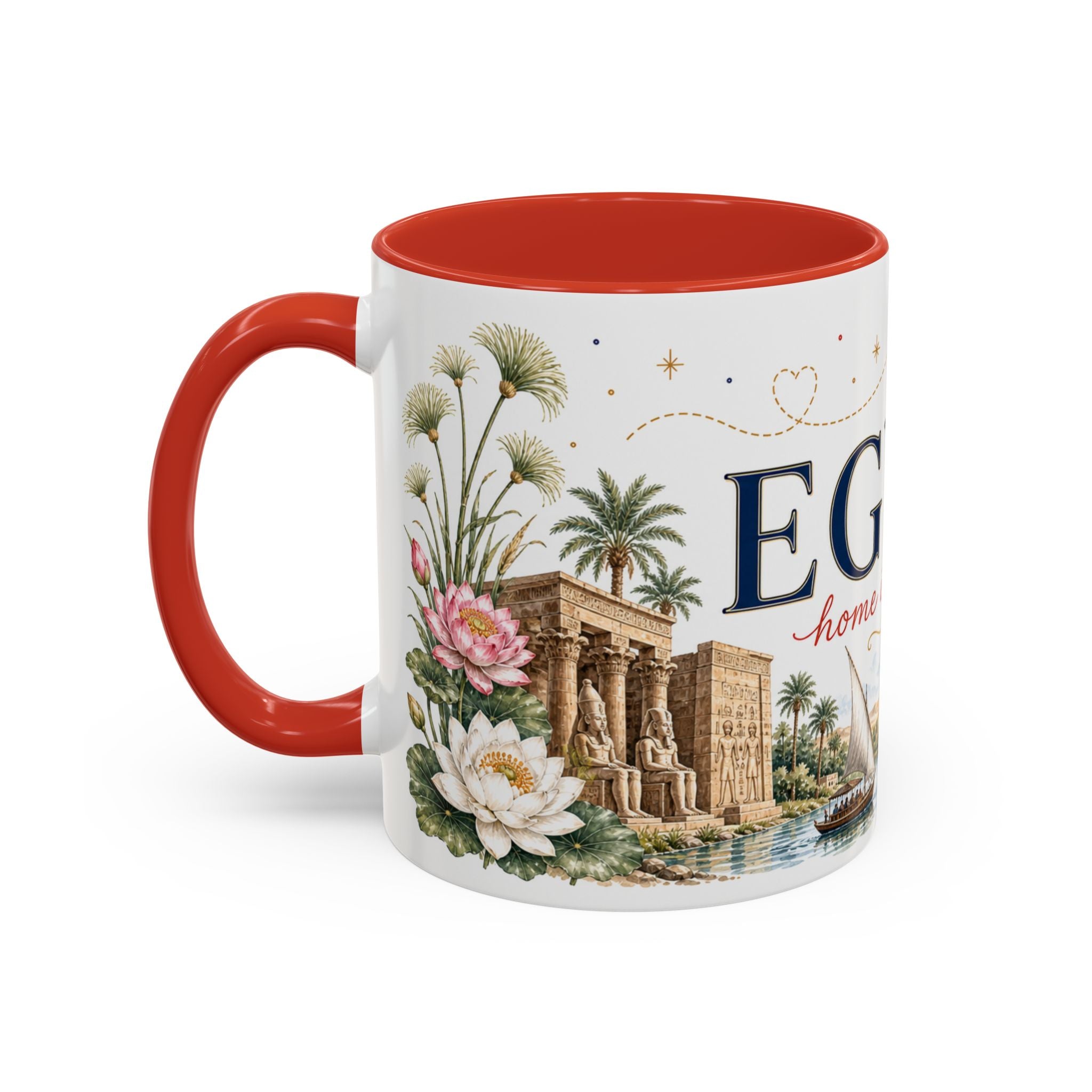 Egypt Home Country Mug | Moving Away Gift | Long Distance Friendship | 11 oz 15 oz Accent Mug