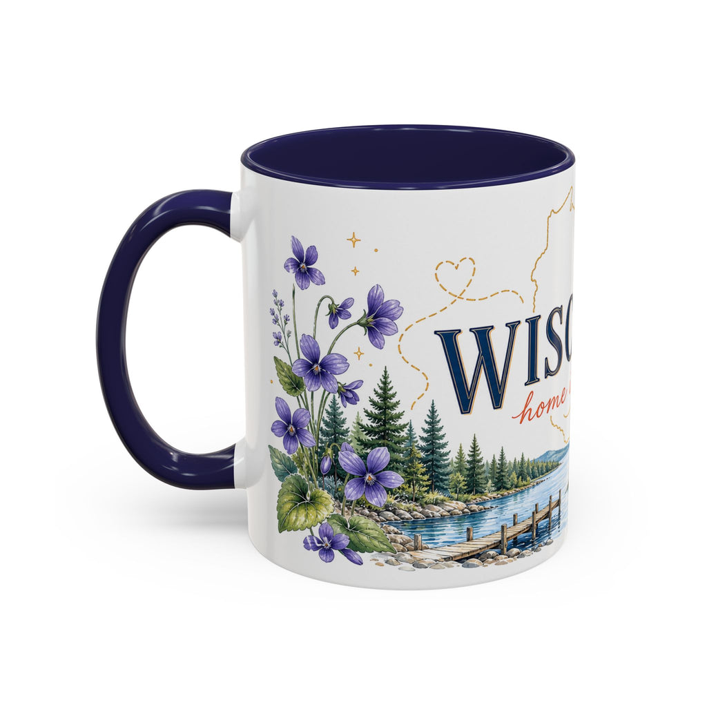 Wisconsin Home State Mug | Moving Away Gift | Long Distance Friendship Coffee Cup | 11oz 15oz Accent Mug