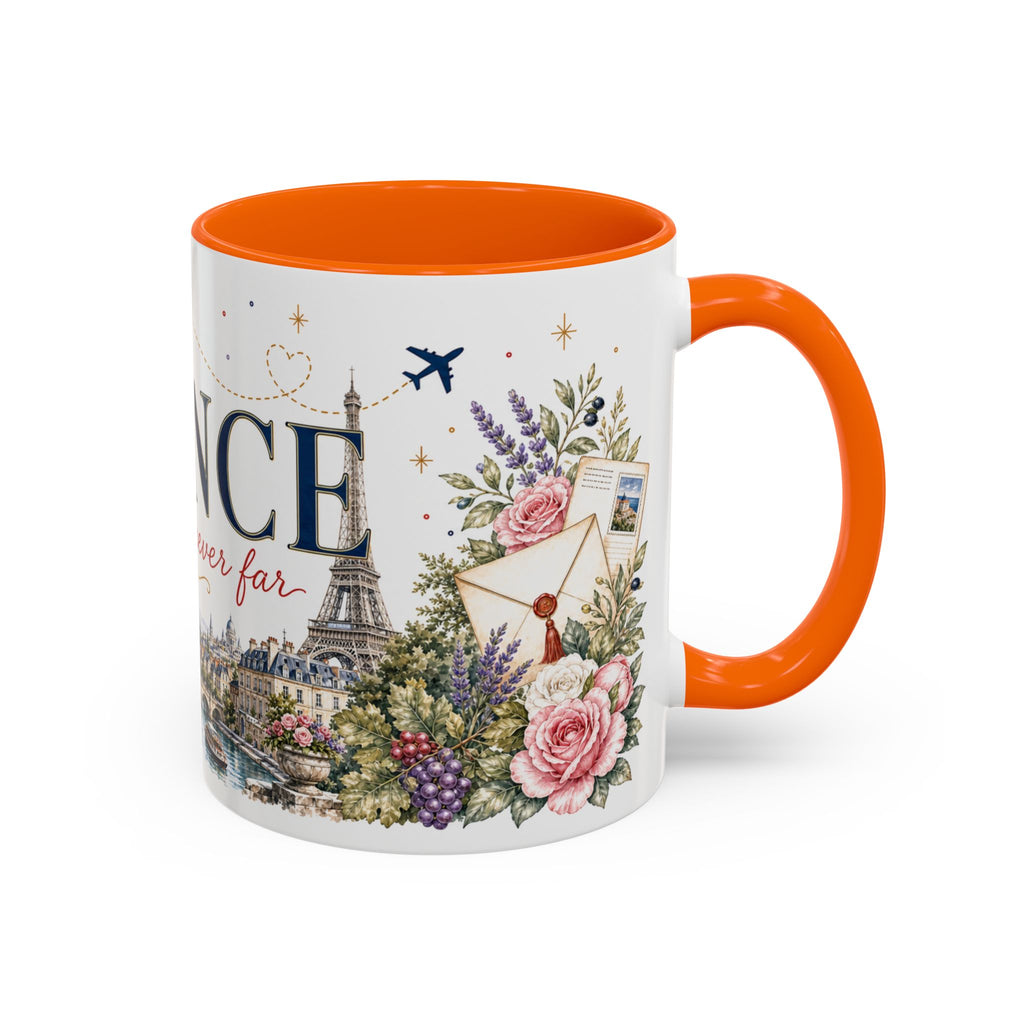 France Home Country Mug | Moving Away Gift | Long Distance Friendship | 11 oz 15 oz Accent Mug