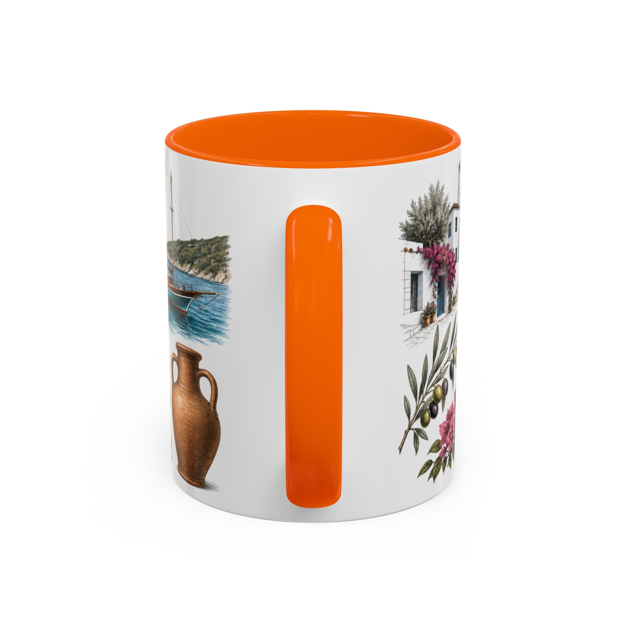 Mugla Coffee Mug | Turkey Travel Souvenir | Vintage Illustrated City Gift | 11 oz 15 oz Accent Mug