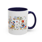 Storybook Cottage Breakfast Mug | Hand Painted Fairy Tale Accent Coffee Mug