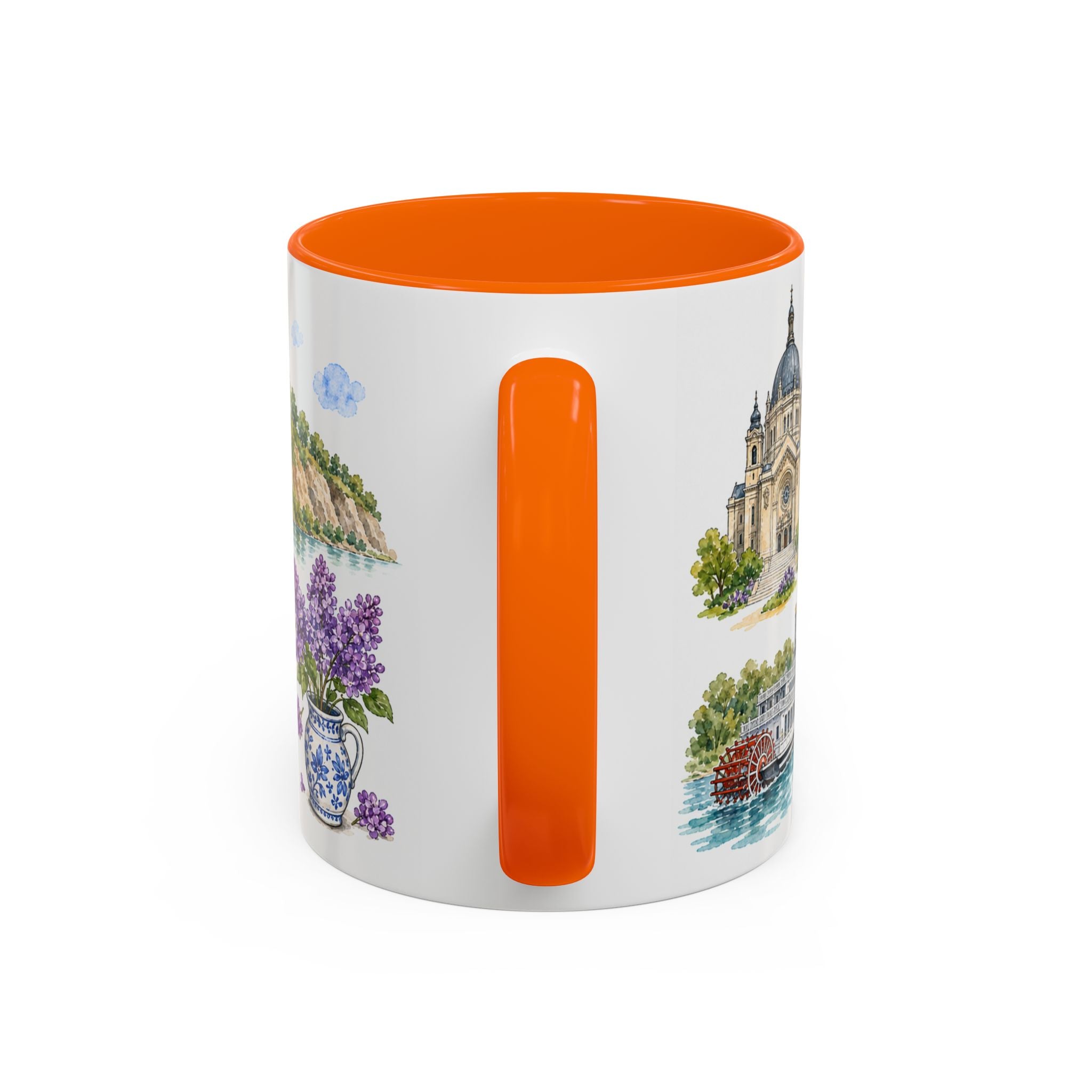 St. Paul Illustrated Travel Mug | City Souvenir Accent Coffee Mug | 11oz 15oz Ceramic Cup