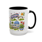 Kuala Lumpur Illustrated Travel Mug | City Souvenir Accent Coffee Mug | 11oz 15oz Ceramic Cup